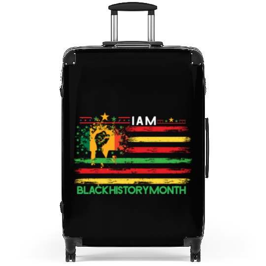 i am black history month Suitcases