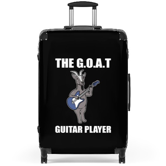 Goat Guitar Player Guitarist Suitcases