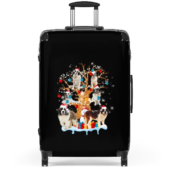 Saint Bernard Tree Ornat Dog Suitcases