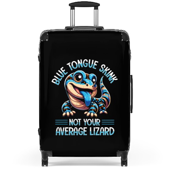 Lizard Collector Reptile Lover Blue Tongue Skink Suitcases