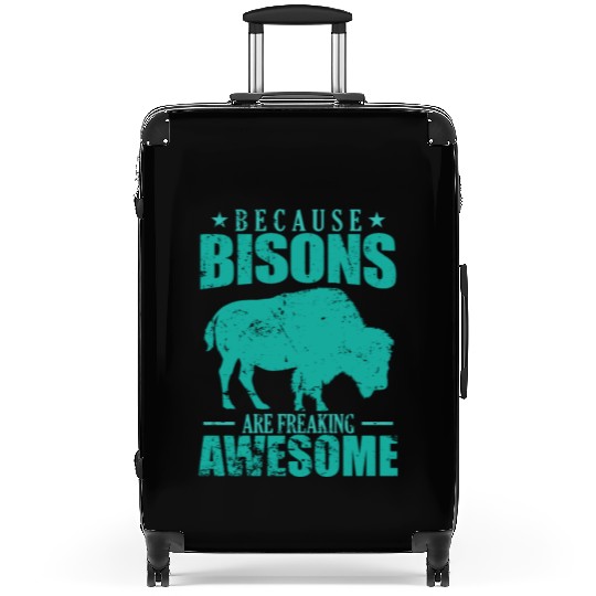 Because Bisons are Freaking Awesome Animal Suitcases