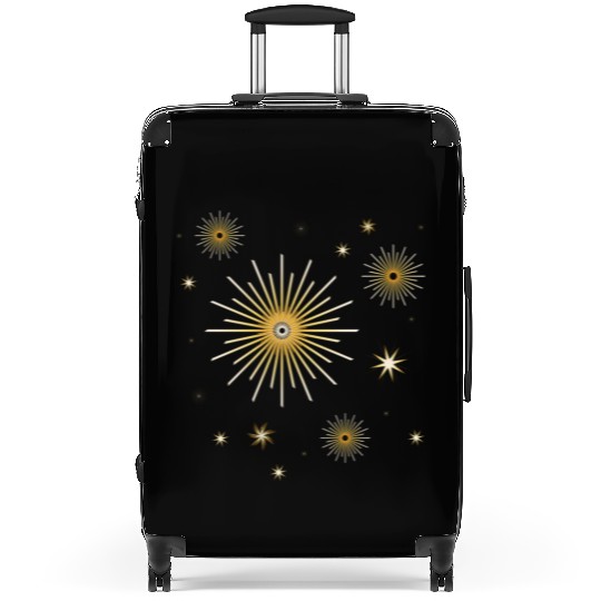 beautiful shining stars for Christmas Suitcases