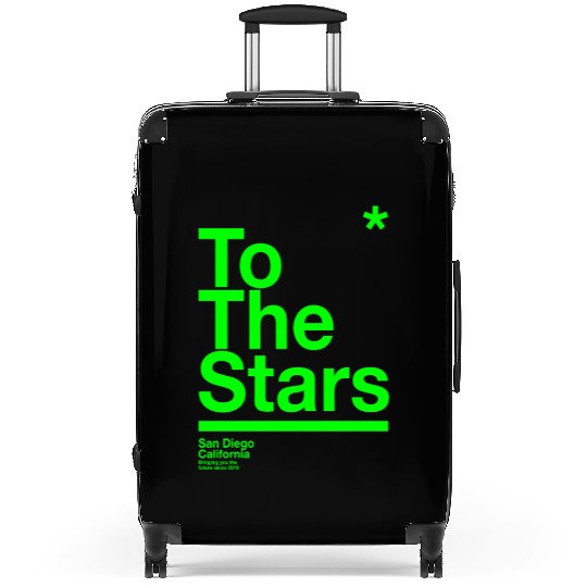 To The Stars Green Suitcases