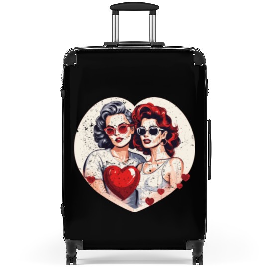 Valentines Day Outfit For Her And Her in love Suitcases