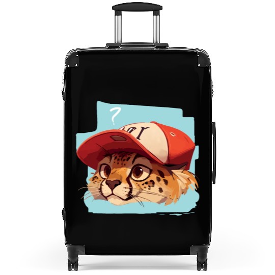Surprised Cheetah Suitcases