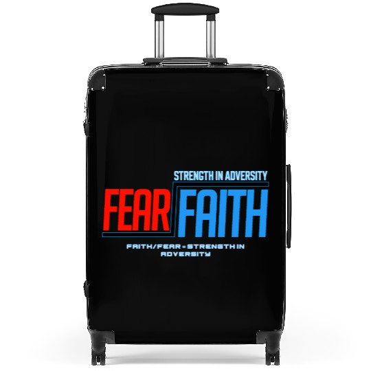 Faith Over Fear Suitcases