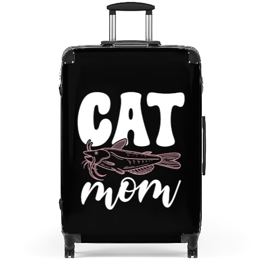 Cat Mom Catfish Catfishing Angler Noodler Suitcases