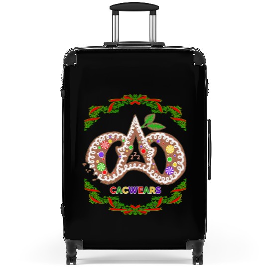 Christmas Bakery Gingerbread Cookie Pastry Logo Suitcases