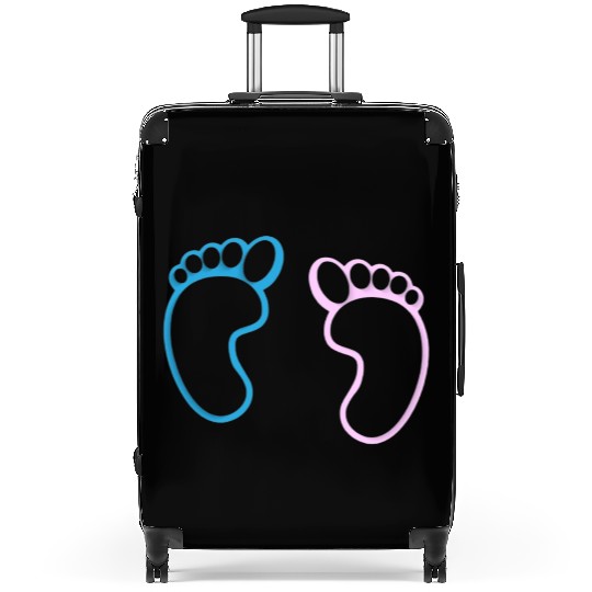 Baby feet silhouette Suitcases