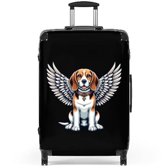 Beagle Angel - Adorable Dog with Wings Suitcases