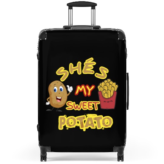 shés my sweet potato Suitcases
