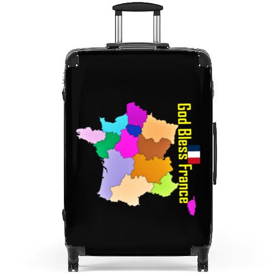 God Bless France Suitcases