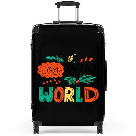 Christmas Joy to The World. Suitcases