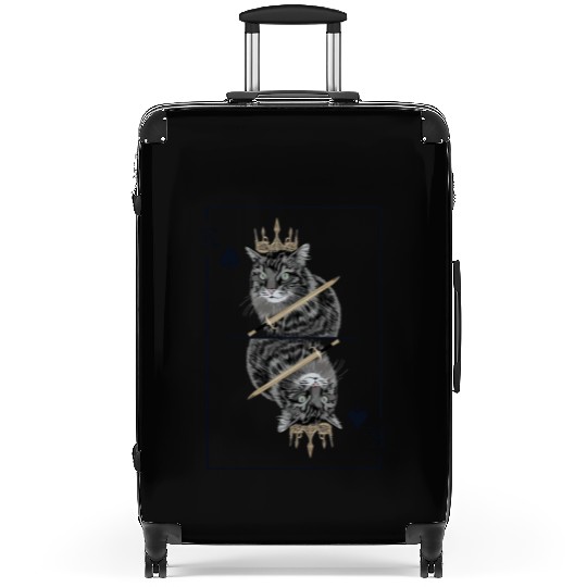 Cat Spades King Playing Card Cat Daddy Cat Mom Suitcases