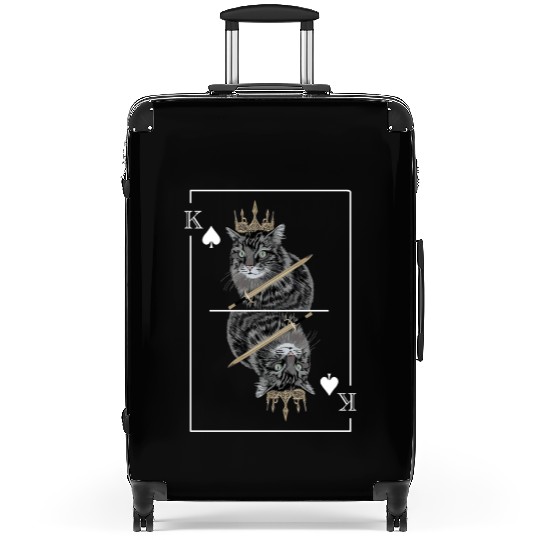 Cat Spades King Playing Card Cat Daddy Cat Mom Suitcases