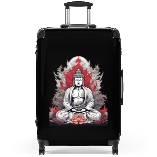 Buddha Statue Suitcases