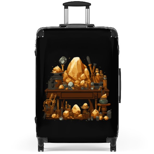 Lapidary Artist Gemstone Stone Collecting Stone Suitcases