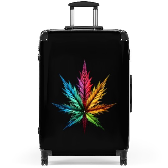 Spectrum Splendor: The Vivid Leaf Suitcases