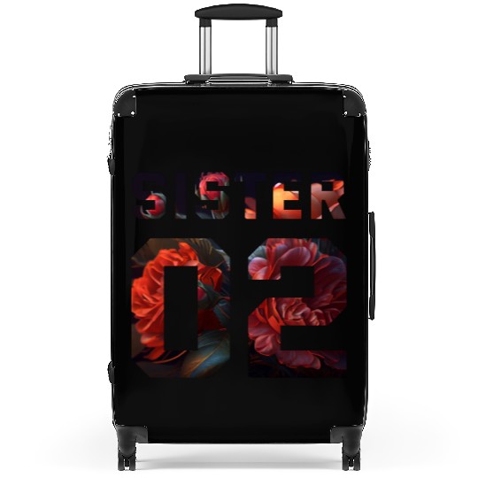 COUPLE FLOWER SISTER 02 Suitcases
