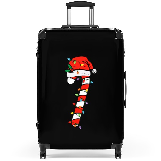 Christmas Candy Cane Santa Xmas Kids Toddler Youth Suitcases