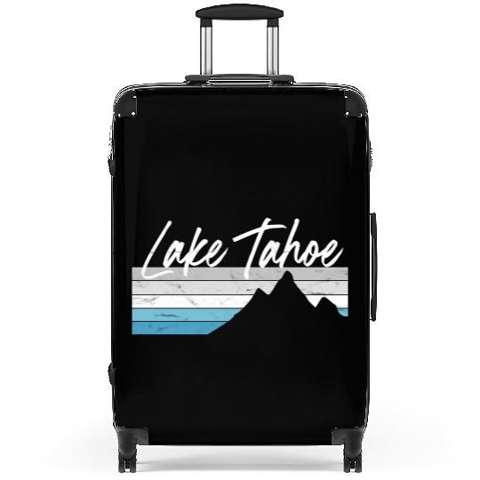 Lake Tahoe Nevada California Mountain Skiing Py Suitcases