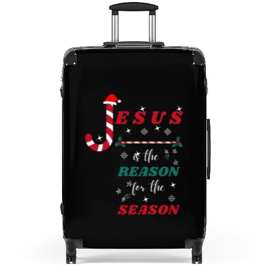 Jesus is the reason for the season Suitcases