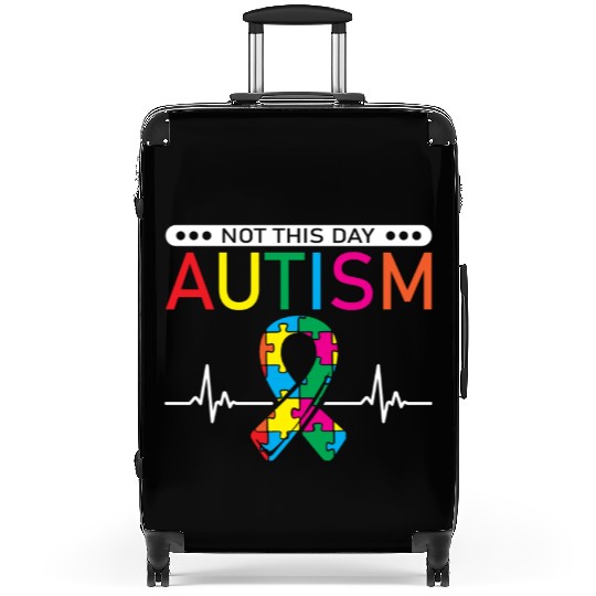 Not This Day Autism Ninja Autistic Warrior Suitcases
