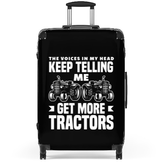 More Tractors Farming Funny Farmer Gift Suitcases