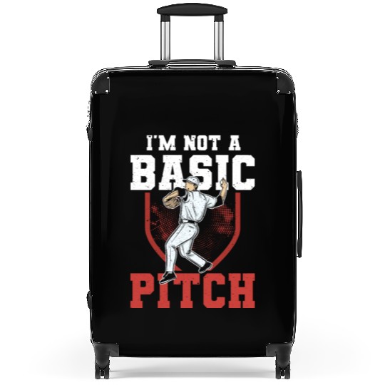 Funny Baseball Pitcher Suitcases