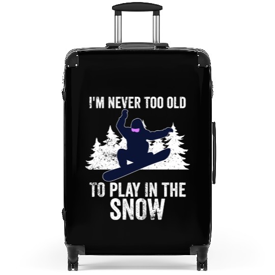 Funny Snowboarding Gifts Snowboard Snowboarder Suitcases