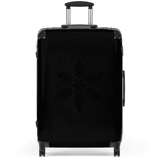 Ink Stamp Style Snowflake Suitcases