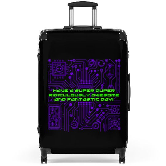 Feel Good, and Spread Positive Vibes. Cyber Style Suitcases