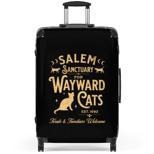 Salem Sanctuary for Wayward Cats Black Suitcases