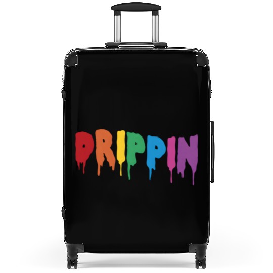 Drip Colorful Rainbow Hip Hop Dripg Sauce Suitcases