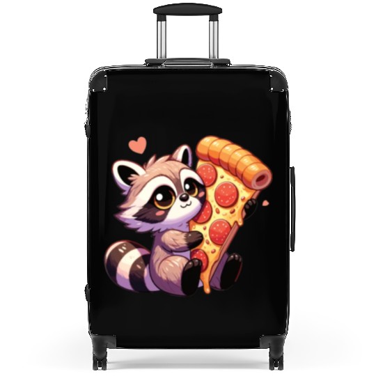 Raccoons Pizza Lovers Raccoon Loves Pizza Suitcases