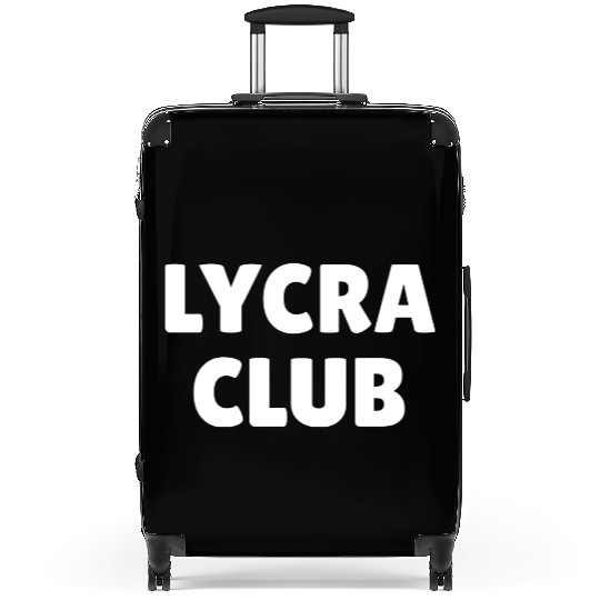 Lycra club, funny cycling lover Suitcases