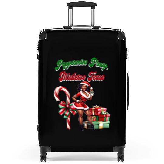 Peppermint Pinup, Mistletoe Tease Suitcases