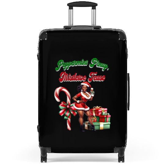 Peppermint Pinup, Mistletoe Tease Suitcases