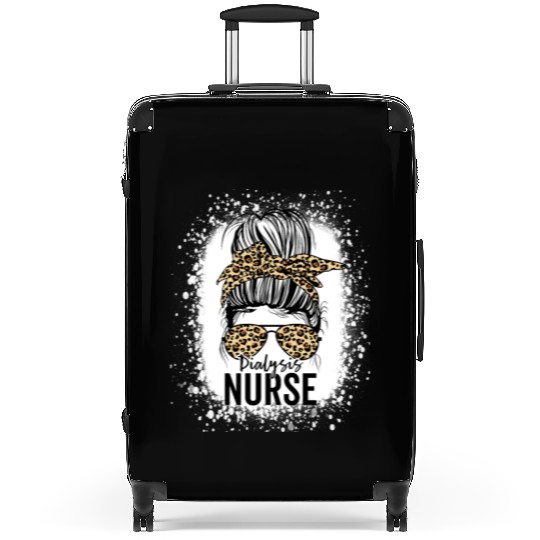 Dialysis Nurse Appreciation Messy Bun Dialysis Suitcases