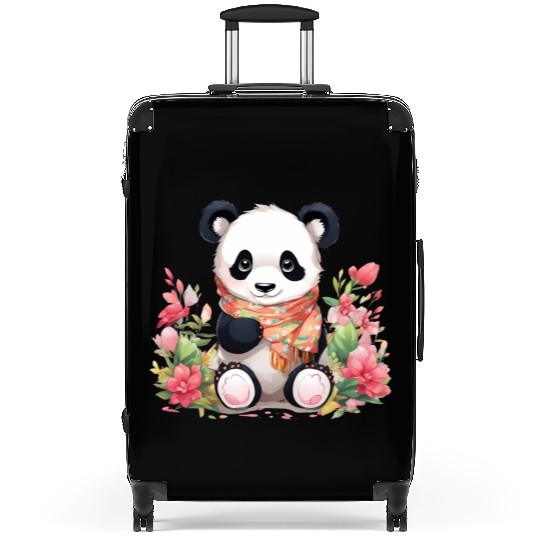 Adorable Cuddly Baby Panda Suitcases
