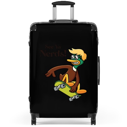 See Ya Nerds Duck Skateboardkid Skatergirl Suitcases