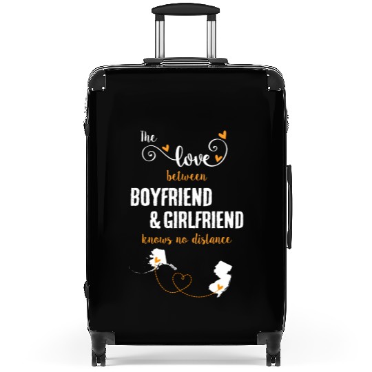 Love Between BF And GF Alaska To New Jersey Gift Suitcases
