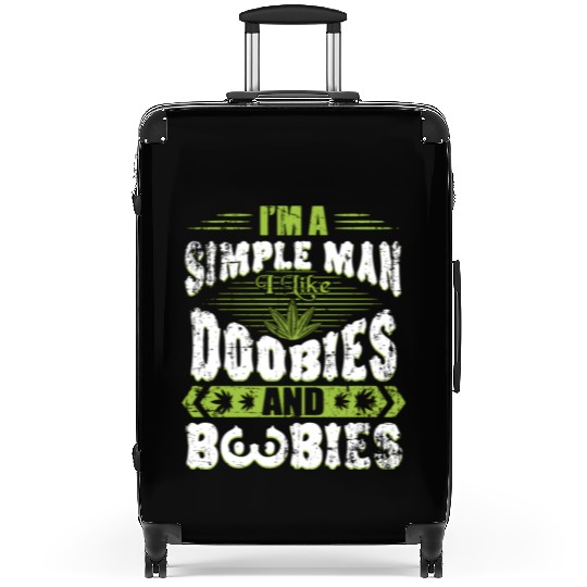 Marijuana Doobies And Boobies Smoking Pot Weed Suitcases