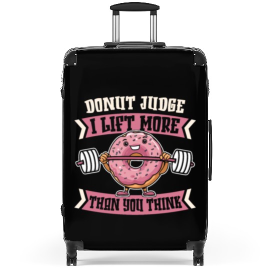 Fitness Donut Funny Donut Gym Suitcases