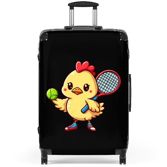 Tennis Match in the Chicken Coop - An Animal Suitcases