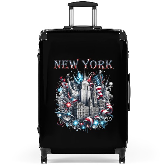 New York Christmas Spirit Suitcases