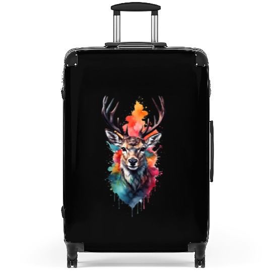 Colorful Swamp Deer Suitcases
