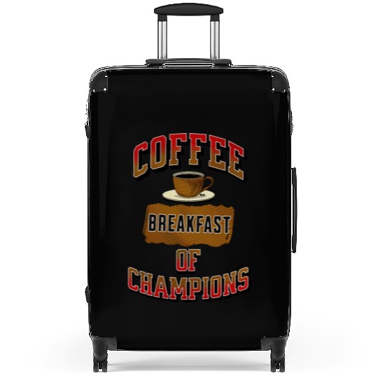 Coffee Breakfast of Champions Suitcases