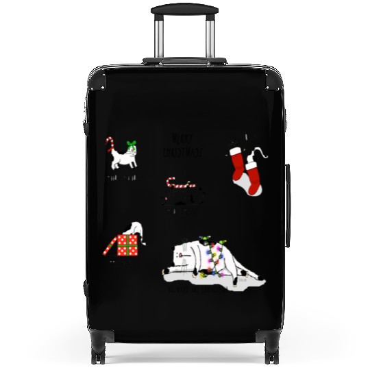 Holidays are Exhausting. Merry Christmas! Suitcases