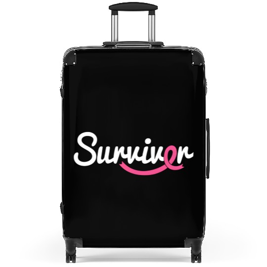 Breast Cancer Survivor K Ribbon Breast Cancer Awar Suitcases